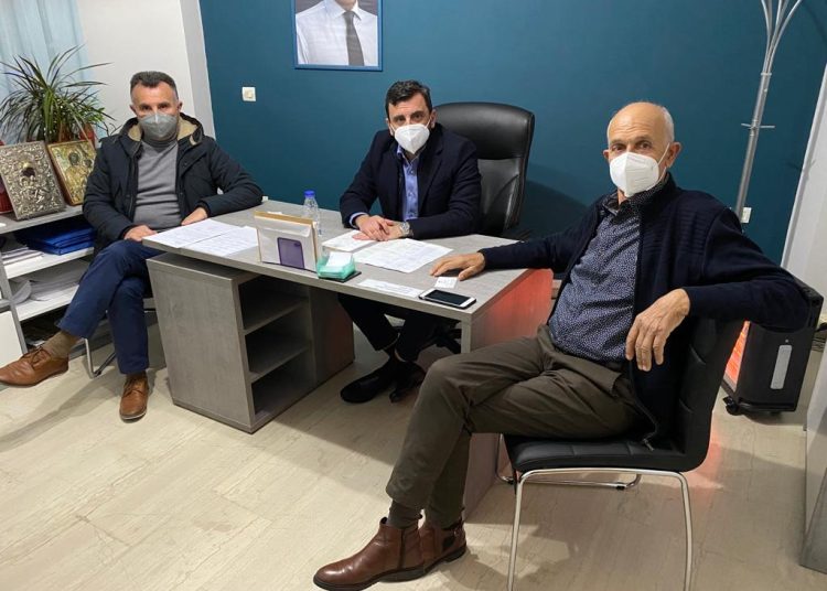 Συνάντηση Ανδρέα Νικολακόπουλου προέδρους του Α΄ ΤΟΕΒ Πύργου Βορλόκα και ΤΟΕΒ Επιταλίου Καραμπίνη