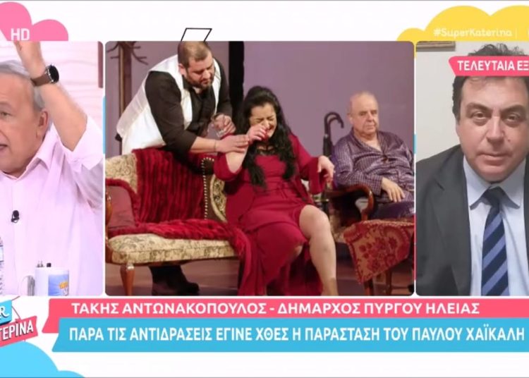 Χαμός στην τηλεόραση: Ο Μικρούτσικος αποκάλεσε ηθοποιό τον Δήμαρχο Πύργου