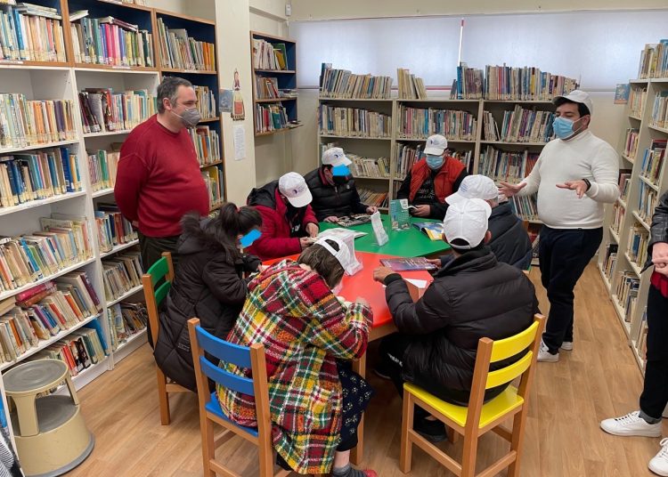 Τα παιδιά του ΚΔΑΠ μεΑ «ΗΛΙΑΝΘΟΣ» στην Κεντρική Βιβλιοθήκη Πύργου