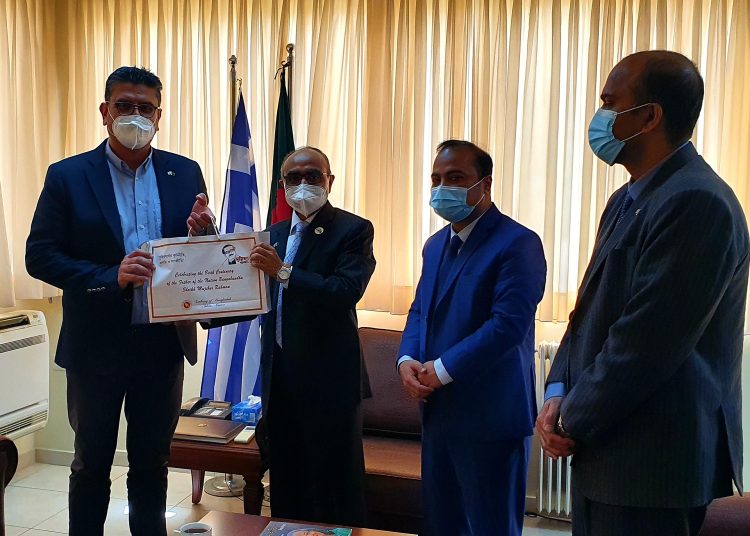 Συνάντηση Πρέσβη του Μπαγκλαντές με τον Δήμαρχο Ανδραβίδας-Κυλλήνης