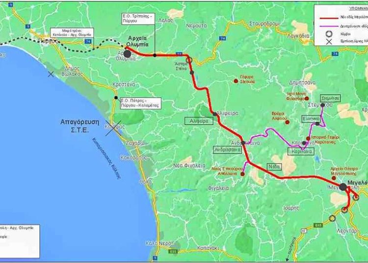 Έρχεται ο Καραμανλής στην Τρίπολη για το έργο Μεγαλόπολη -Ολυμπία-Κατάκολο