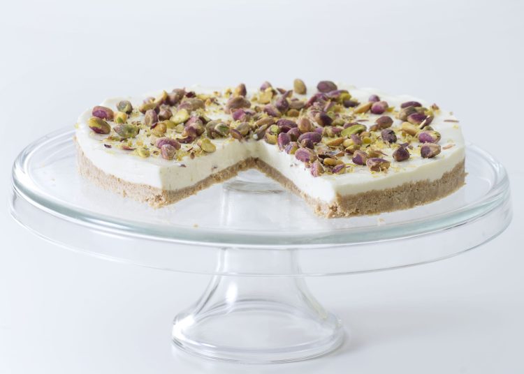 Cheesecake με φιστίκι Αιγίνης