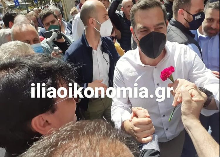 Πύργος: Θερμή υποδοχή και με πολύ κόσμο η άφιξη του Αλέξη Τσίπρα