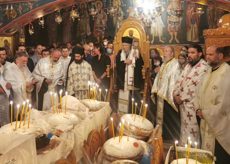 «Tα Εννιάμερα της Παναγίας» στην Ιερά Μονή Κρεμαστής, στο Λάνθι Ηλείας.