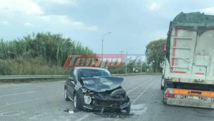 Τροχαίο στην Πατρών – Πύργου – Σφοδρή σύγκρουση δύο αυτοκινήτων