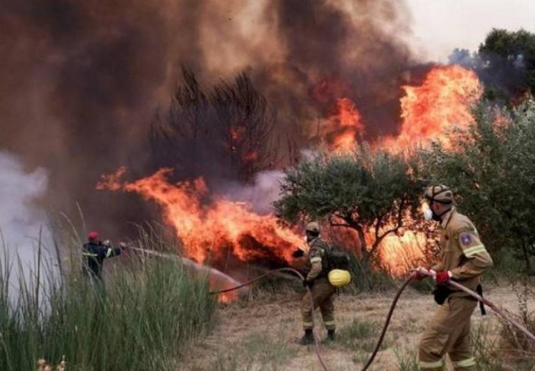 Αλφειός: Σε μερικό έλεγχο η φωτιά-Κίνδυνος αναζωπύρωσης