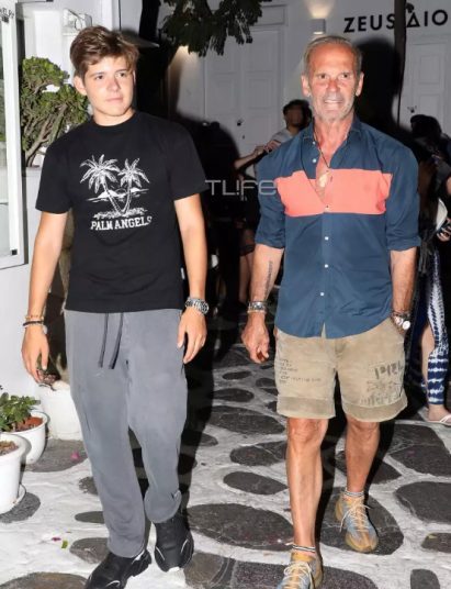 Πέτρος Κωστόπουλος: Διακοπές στο νησί των Ανέμων με τον γιο του Μάξιμο