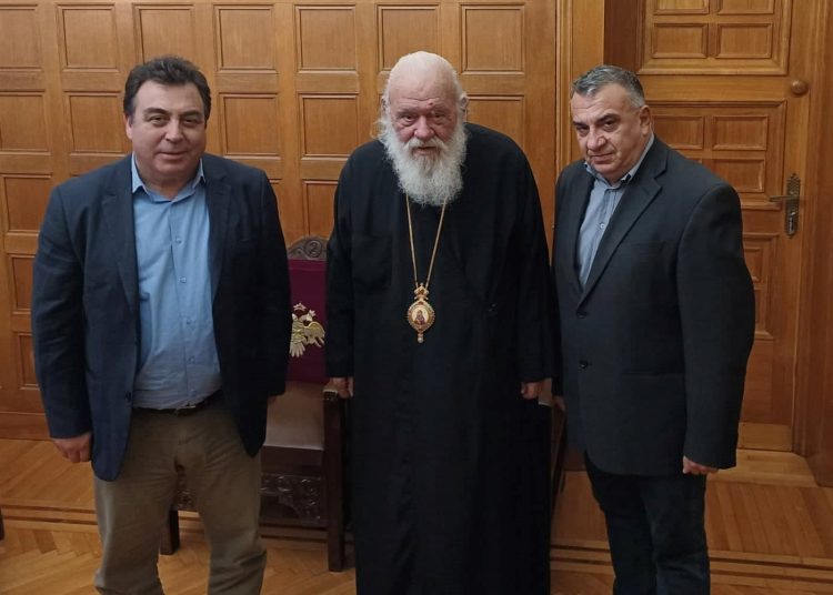 Στον Αρχιεπίσκοπο κ. Ιερώνυμο ο Δήμαρχος Πύργου Παν. Αντωνακόπουλος – Πλήρης στήριξη στον Επίσκοπο κ. Αθανάσιο για το «τιμόνι» της Ι.Μ. Ηλείας