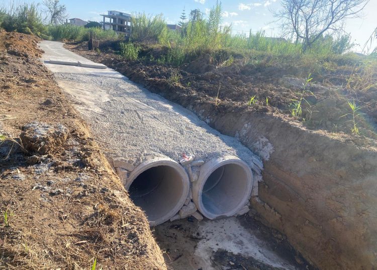 Βάρδα: Κατασκευάζεται νέος αγωγός αποχέτευσης υδάτων