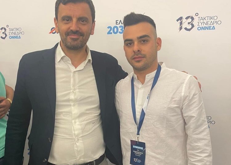 Επανεκλογή Προέδρου Ν.Ε. ΟΝΝΕΔ ΗΛΕΙΑΣ του Κωνσταντίνου Στολάκη