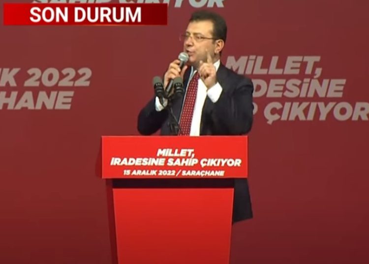 Εκρέμ Ιμάμογλου: Δεν φοβάμαι, δεν έχω δικαστές να με προστατεύουν αλλά έχω μαζί μου 16 εκατομμύρια πολίτες