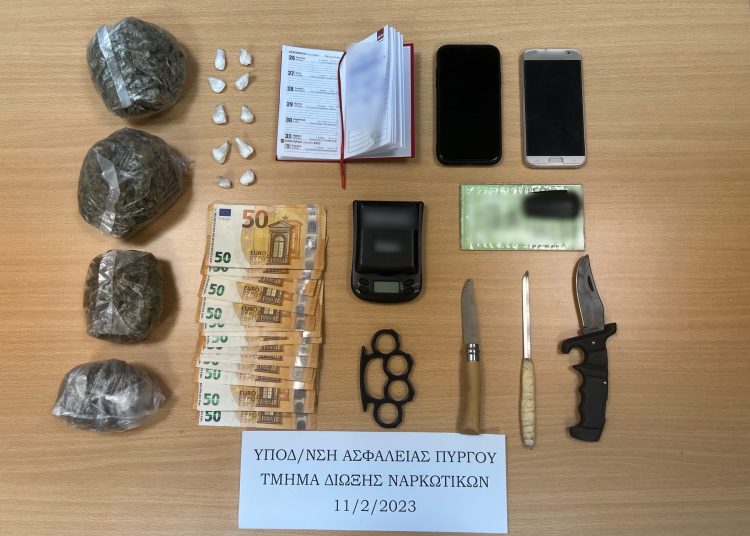 Σύλληψη άνδρα στην Ηλεία για διακίνηση ναρκωτικών