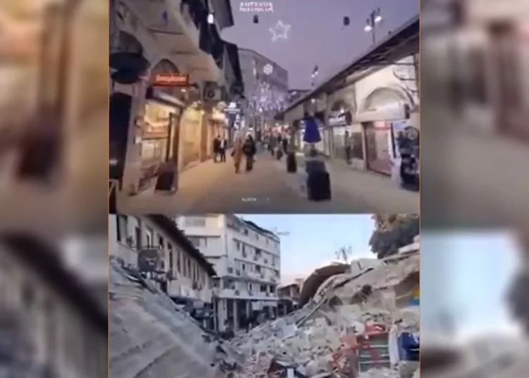 Σεισμός στην Τουρκία: Η αγορά της Αντιόχειας πριν και μετά το φονικό χτύπημα του Εγκέλαδου