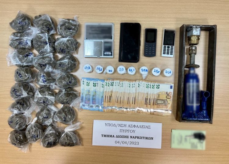Πύργος: Είχε φτιάξει ¨επιχείρηση¨ με ναρκωτικά-190 αγοραπωλησίες και 35.000 ευρώ η δράση του