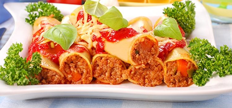 Κανελόνια από κρέπες