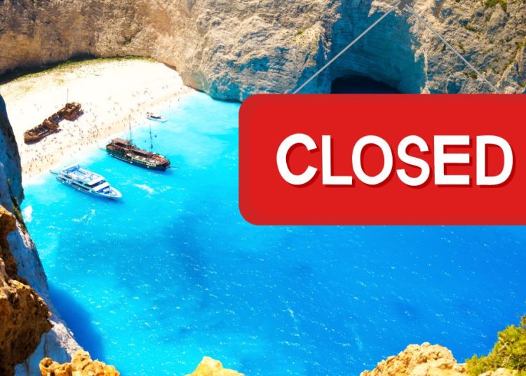 Με νόμο ολική απαγόρευση πρόσβασης επισκεπτών στον όρμο «Ναυάγιο Ζακύνθου»