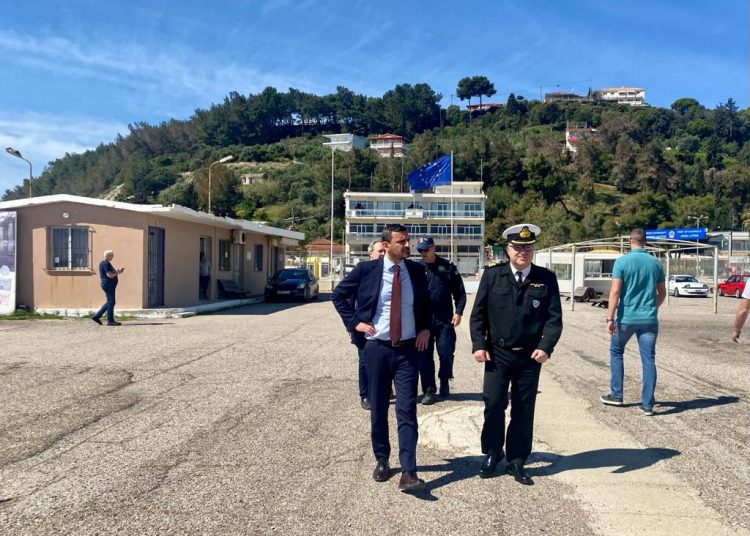 Ανδρέας Νικολακόπουλος: Επίσκεψη στο λιμάνι Κατακόλου