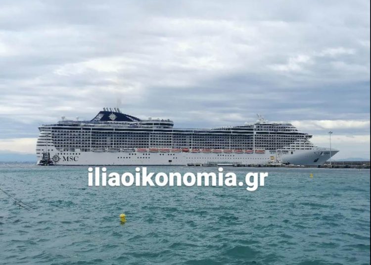 Κατάκολο: Κρουαζιερόπλοιο με 5χιλιάδες κόσμο δεν μπορεί να φύγει λόγω ισχυρών ανέμων