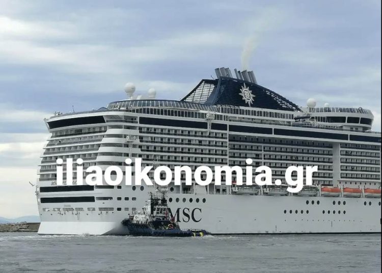 Κατάκολο: Κρουαζιερόπλοιο με 5χιλιάδες κόσμο δεν μπορεί να φύγει λόγω ισχυρών ανέμων