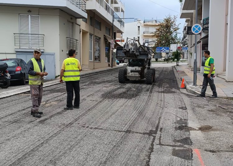 Νέα έργα ασφαλτόστρωσης σε δρόμους του Πύργου – Έναρξη στην Αγ. Γεωργίου