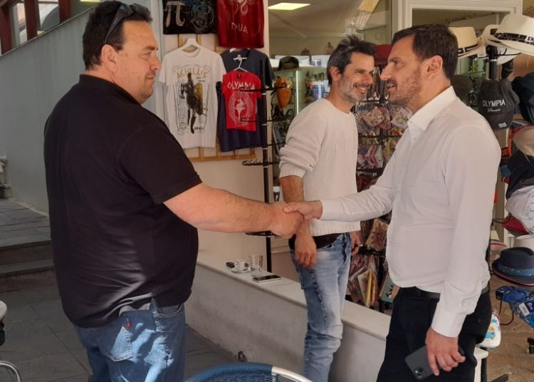 Την Ολυμπία επισκέφτηκε ο υποψήφιος βουλευτής Ηλείας Ανδρέας Νικολακόπουλος