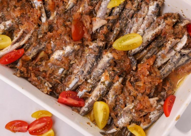 Ψητά φασολάκια με γαύρο