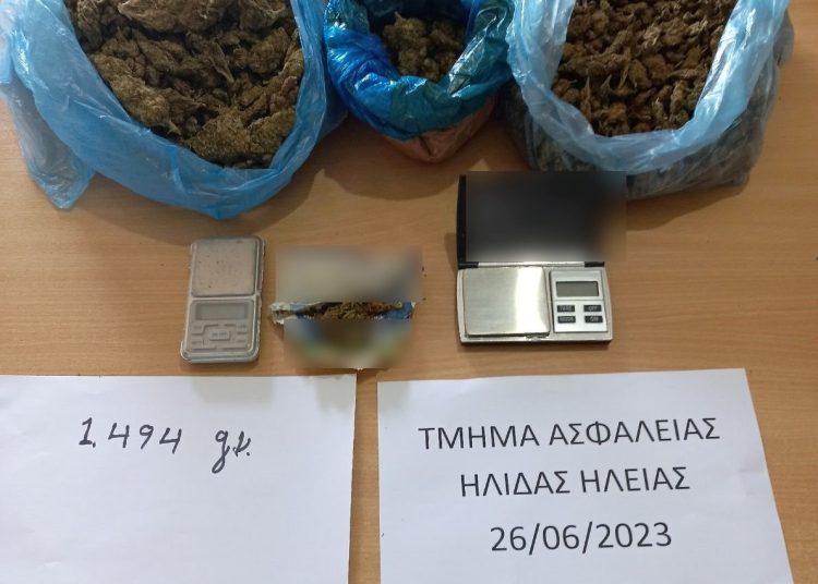 Αμαλιάδα: Είχε σπίτι του 1,5 κιλό κάνναβη-Έκανε διακίνηση ναρκωτικών