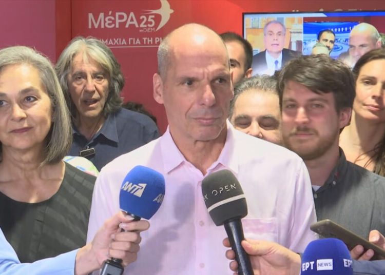 Εκτός Βουλής το ΜέΡΑ25–Βαρουφάκης: Το μείζον είναι ο αποψινός θρήνος της Αριστεράς