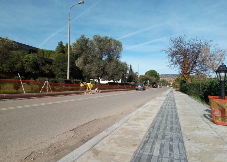 Αρχαία Ολυμπία: Εργασίες ασφαλτόστρωσης εισόδου της πόλης