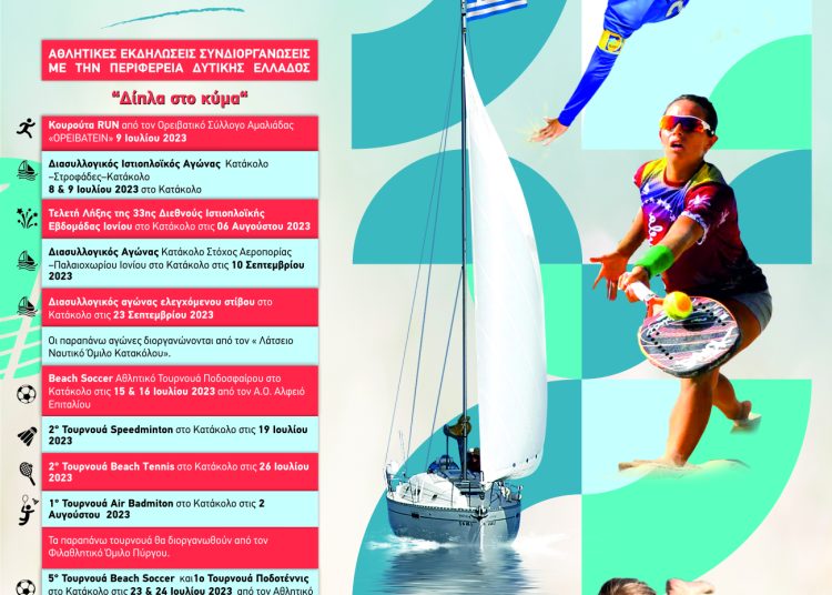 Ηλεία: Αθλητικές εκδηλώσεις στη θάλασσα-Το πρόγραμμα του καλοκαιριού