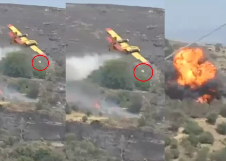 Νεκροί οι δύο πιλότοι του Canadair που έπεσε σε ρεματιά ενώ επιχειρούσε στην κατάσβεση πυρκαγιάς στην Κάρυστο