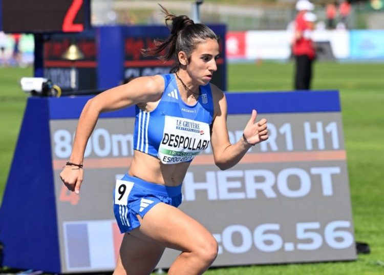 Εντυπωσιακή η Γεωργία Δεσπολλάρη, τρίτη θέση στην Ευρώπη (Κ23 – 800μ.)!