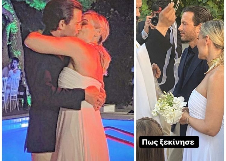 Ελεονώρα Μελέτη: Νέες φωτογραφίες από τον γάμο με τον Θοδωρή Μαροσούλη