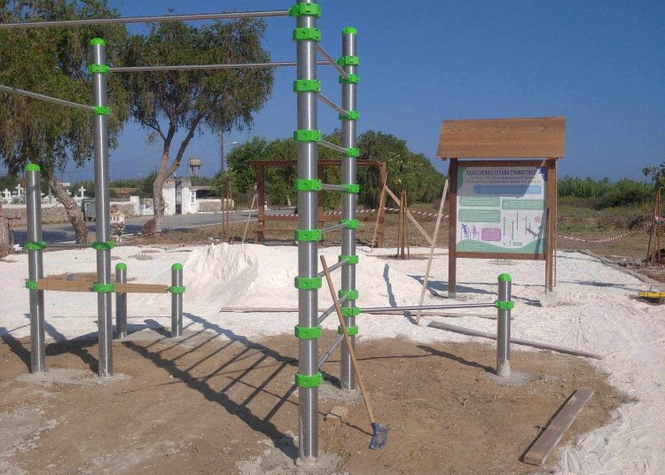 Μανωλάδα: Έτοιμο το υπαίθριο γυμναστήριο