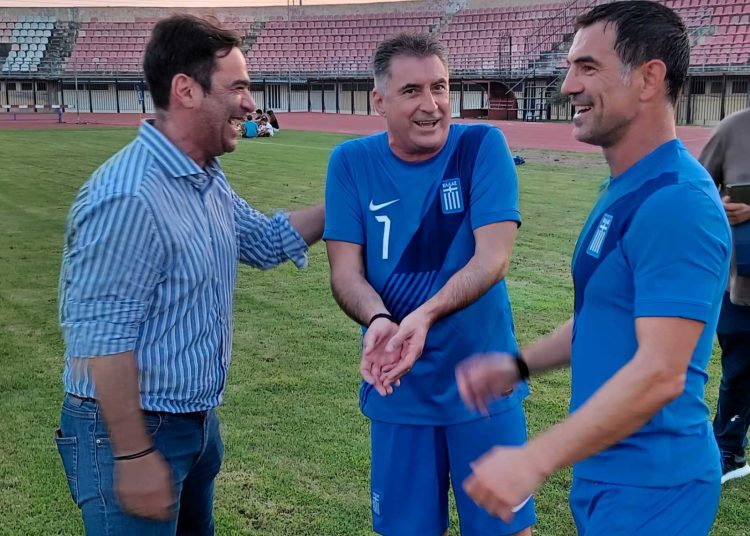 Δημήτρης Νικολακόπουλος: Στο στάδιο Πύργου με Καραγκούνη & Ζαγοράκη