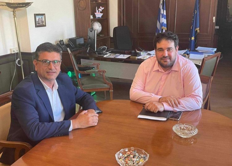 Συνάντηση Γιάννη Λέντζα με Αν.Υπουργό Εσωτερικών Λιβάνιο