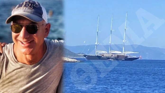 Ο δισεκατομμυριούχος Τζεφ Μπέζος βολτάρει στο Ιόνιο