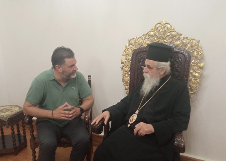 Ο Σ. Σκιαδαρέσης υποψήφιος Περιφερειάρχης Δ. Ελλάδας στον Μητροπολίτη Ηλείας