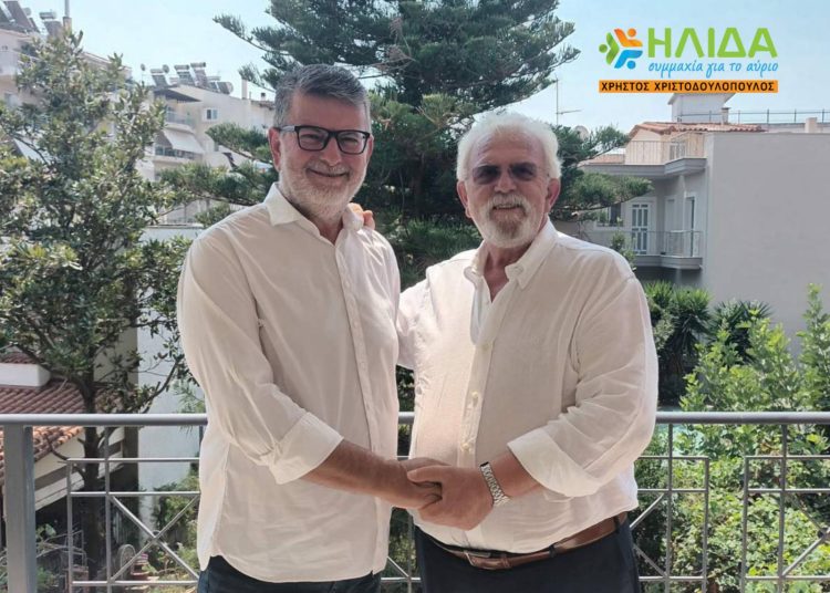 Ο Γιώργος Ραμπαβίλας στο πλευρό του Χρήστου Χριστοδουλόπουλου