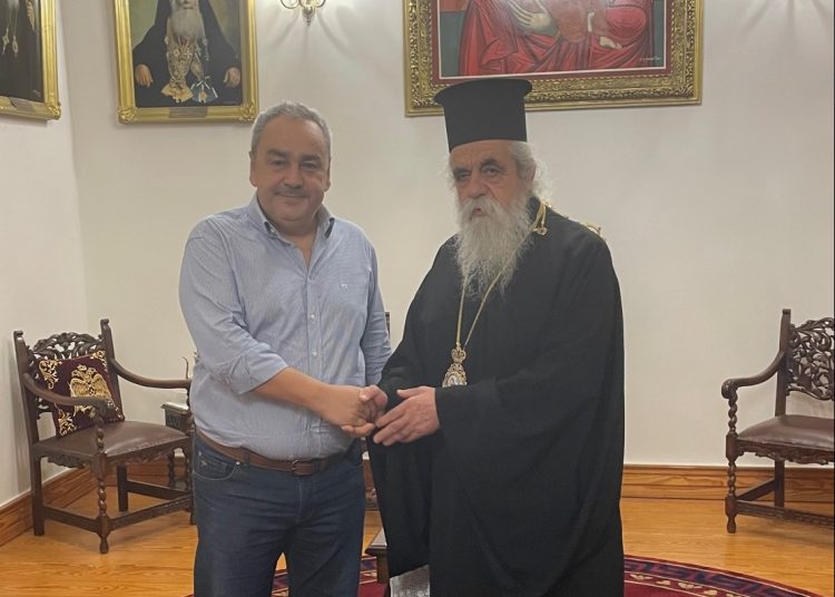 Επίσκεψη Αλέξη Καστρινού στον Μητροπολίτη Ηλείας Αθανάσιο