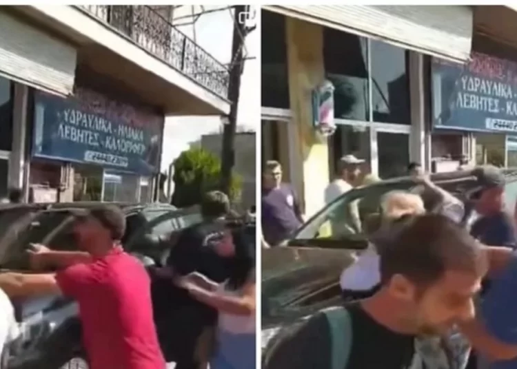 Καρδίτσα: Βίντεο από την επίθεση κατοίκων του Παλαμά στον Αγοραστό – Τον προπηλάκισαν, κλωτσιές και γροθιές στο αυτοκίνητό του