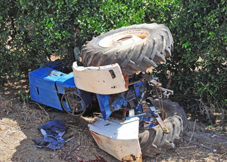 Γεράκι Αμαλιάδας: Νεκρός 54χρονος αγρότης που καταπλακώθηκε από τρακτέρ το οποίο ανατράπηκε