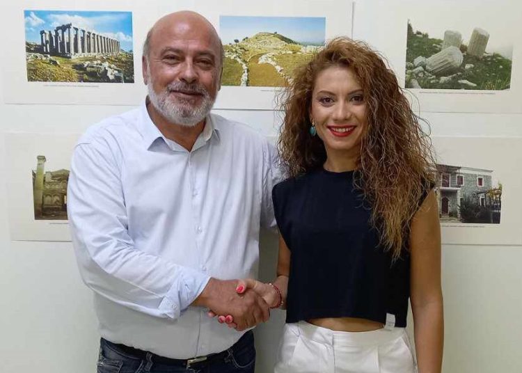 Η Γεωργία (Γωγώ) Ζαχαροπούλου με τον Τάκη Δημητρουλόπουλο