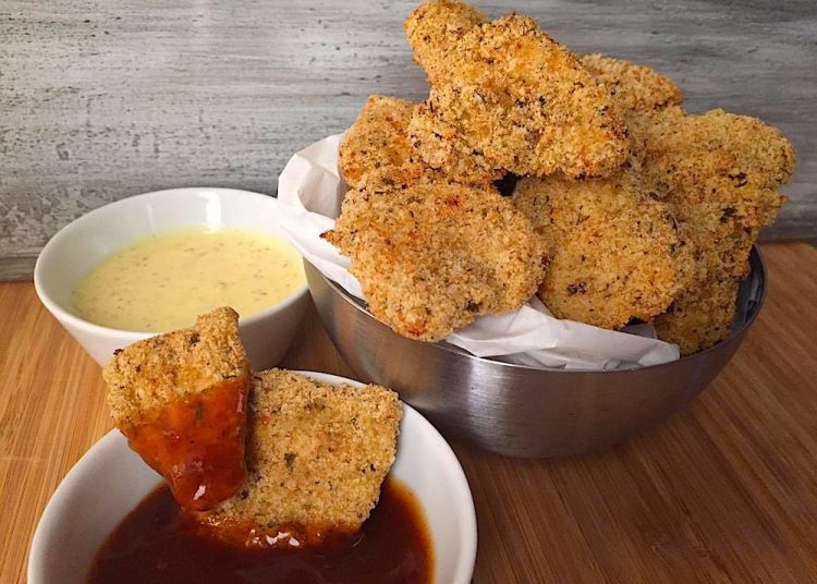 Κοτομπουκιές με μελιτζανοσαλάτα