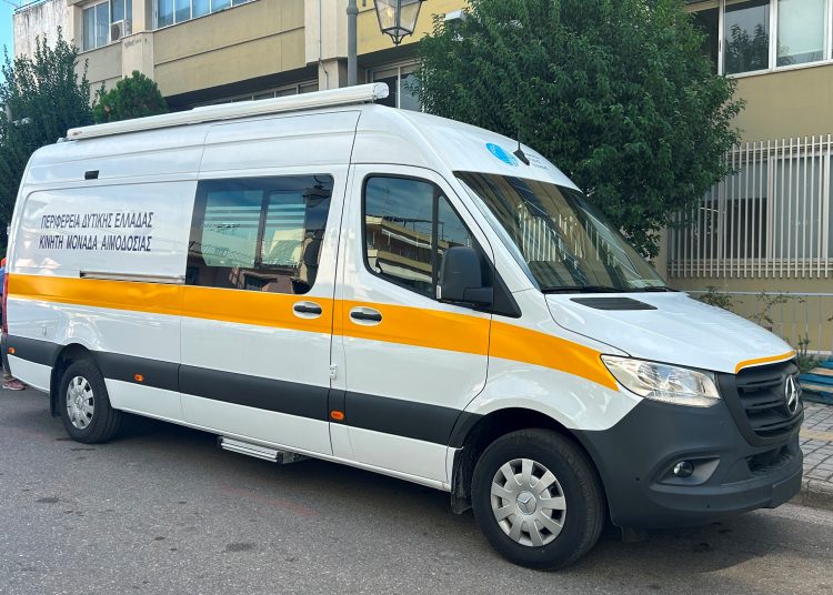 Κινητή Μονάδα Αιμοδοσίας απέκτησε η Περιφερειακή Ενότητα Ηλείας