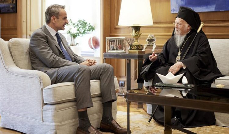 Συνάντηση Μητσοτάκη – Βαρθολομαίου: Ανησυχία για την ασφάλεια των Χριστιανών στους Αγίους Τόπους