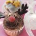 Χριστουγεννιάτικα muffins με frosting κακάο