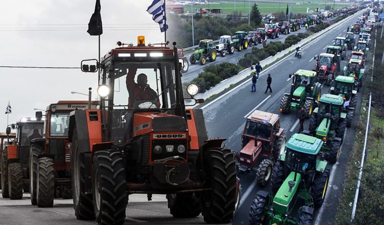 Με συνοδεία περιπολικών η κάθοδος των τρακτέρ στην Αθήνα