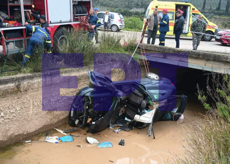 Φλόκα: Παγίδα θανάτου το αρδευτικό κανάλι-Την γλίτωσε ο οδηγός