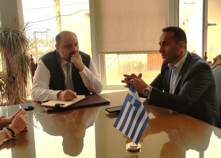 Συνάντηση Δημάρχου Ζαχάρως με Υφυπουργό Τριαντόπουλο